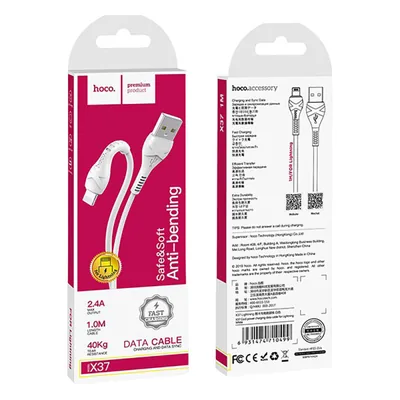 Câble Hoco Cool Power X37 USB-A vers Lightning – Charge & Données – 1m