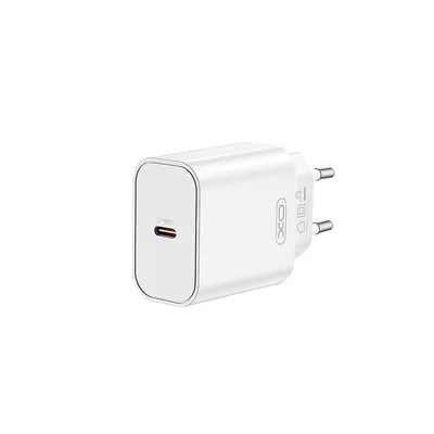 Chargeur Secteur XO 20W PD – Ultra Compact – USB-C – Blanc