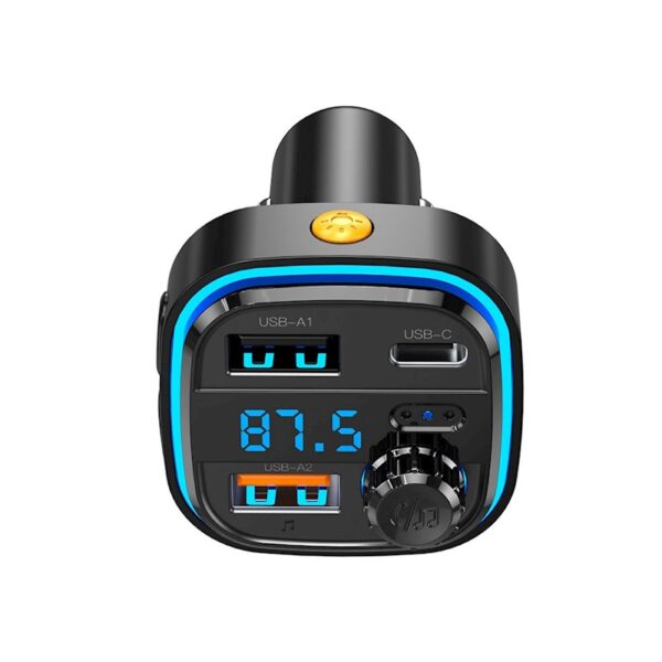 Transmetteur FM Bluetooth XO BCC08 Noir pour Voiture