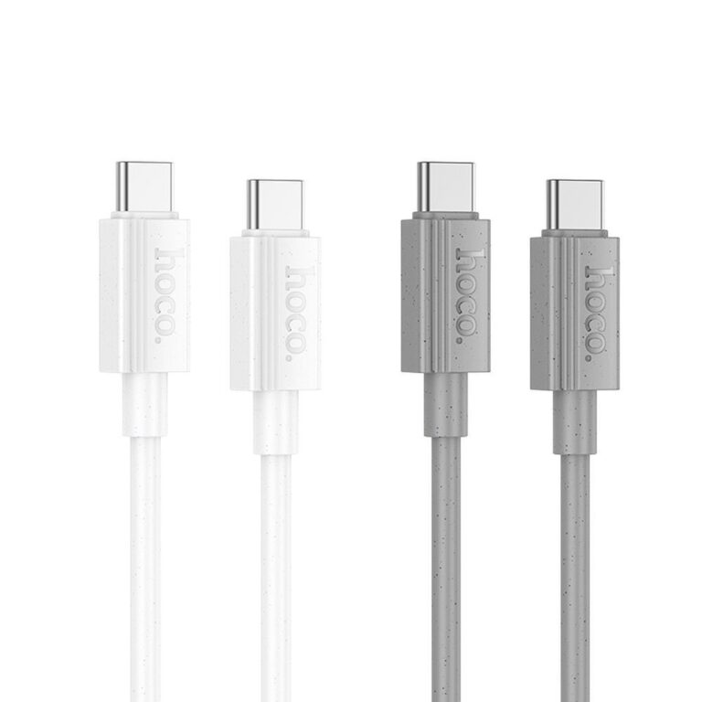 Câble Hoco X107 USB-C vers USB-C 60W de charge - Référence DC-HOCO-X107-60W Câble Hoco X107 USB-C vers USB-C 60W PD/QC 3.0 - Charge Rapide 1m