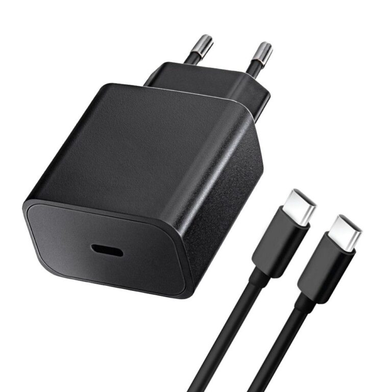 Chargeur Secteur Blue Star 20W Blanc Compact avec Câble USB-C - Référence DC-BS-20W-PD(1) Chargeur Secteur Blue Star 20W PD/QC 4.0 - Charge Rapide USB-C - Câble Inclus