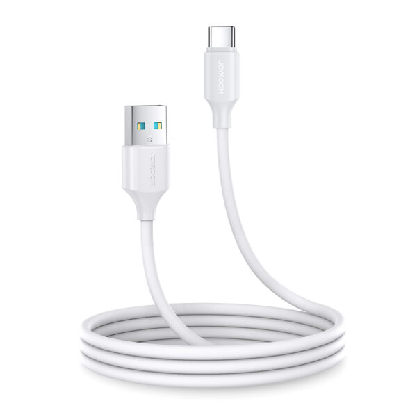 Câble de charge Joyroom Series A9 Blanc 2m - USB-A vers USB-C 3A - Référence DC-JR-A9-2M-WH