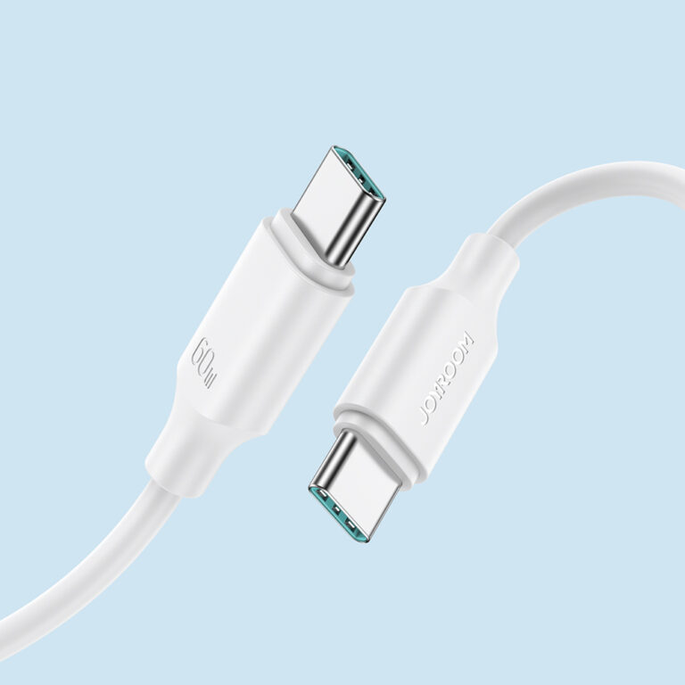 Câble Joyroom USB-C vers USB-C 60W Blanc - Charge Rapide pour iPhone 15 - Référence DC-JR-A9-60W-WH Câble Joyroom Long-Lasting Series A9 USB-C/USB-C 60W 1m - Blanc