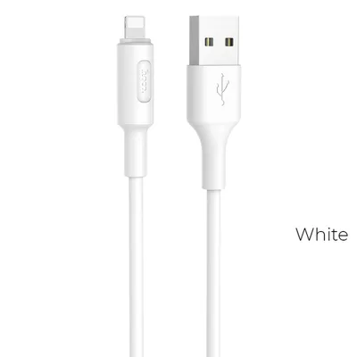 Câble Hoco Soarer X25 USB-A vers Lightning Blanc 1m