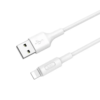 Câble Hoco Soarer X25 USB-A vers Lightning Blanc 1m