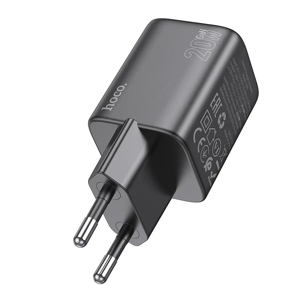 Chargeur USB-C 20W PD Hoco N40 Compact – Sans Câble – Noir Chargeur USB-C 20W PD Hoco N40 Compact – Sans Câble – Noir