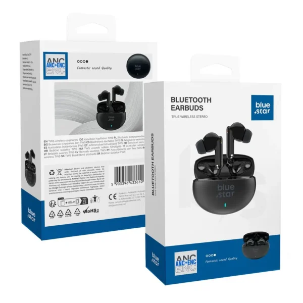 Écouteurs Bluetooth ANC Blue Star Zen TX5 – Réduction de Bruit Efficace – Noir – vue 7
