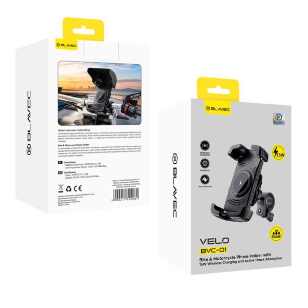Support Téléphone Vélo Blavec BVC-01 Antichoc – Charge 15W Support Téléphone Vélo Blavec BVC-01 Antichoc – Charge 15W – vue 12