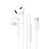 Écouteurs USB-C avec micro Borofone BM100 Max – Puce DAC – Blanc Écouteurs USB-C avec micro Borofone BM100 Max – Puce DAC – Blanc