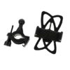 Support téléphone vélo universel – Fixation guidon, filet silicone – Noir – vue 2