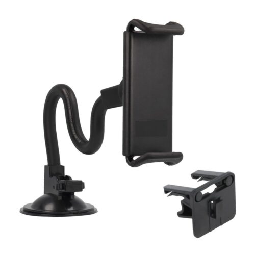 Support téléphone voiture flexible 27 cm Vennus – Ventouse et grille d’aération