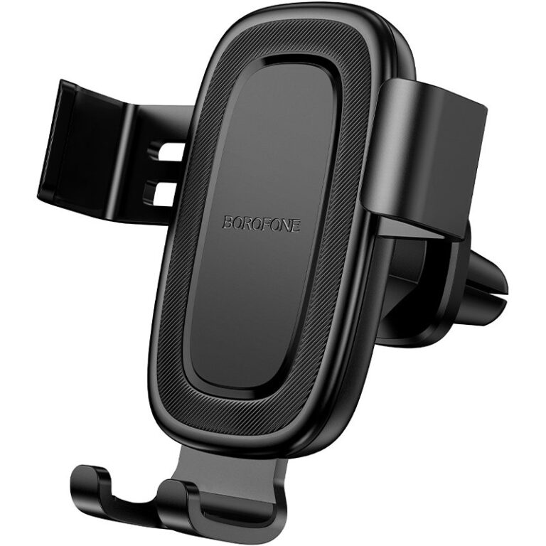 Support téléphone voiture à gravité Borofone BH129 – Grille d’aération – Noir