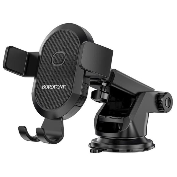 Support téléphone voiture ventouse Borofone BH39 – Bras télescopique – Noir