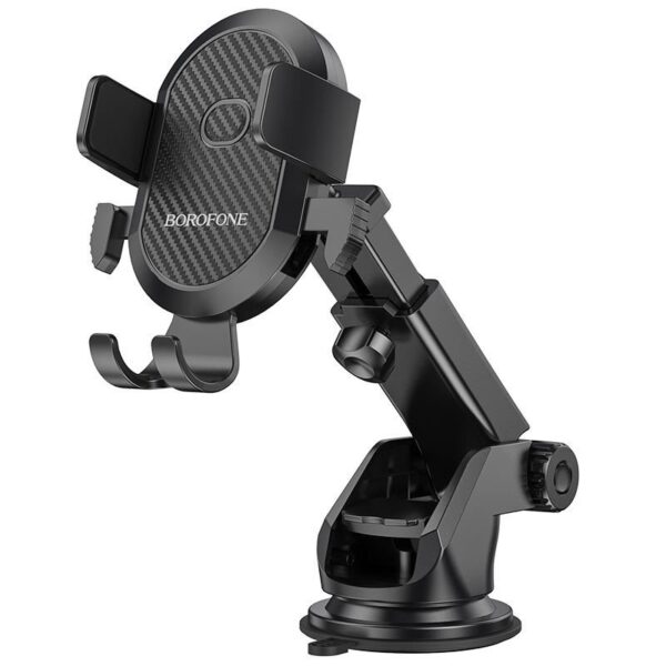Support téléphone voiture ventouse Borofone BH39 – Bras télescopique – Noir – vue 4