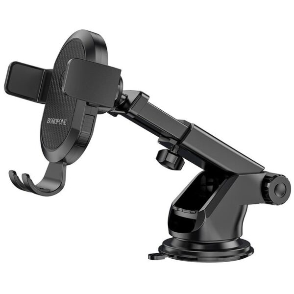 Support téléphone voiture ventouse Borofone BH39 – Bras télescopique – Noir – vue 7