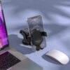 Support téléphone voiture ventouse Borofone BH39 – Bras télescopique – Noir – vue 3